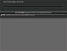 Tablet Screenshot of forum.das-lebendige-wort.de